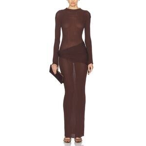 Aya Muse 'Steren' Brown Dress Size S
